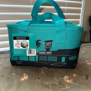 NWT Trader Joe's LIMITED EDITION Mini Insulated Bag Tote Teal Green
